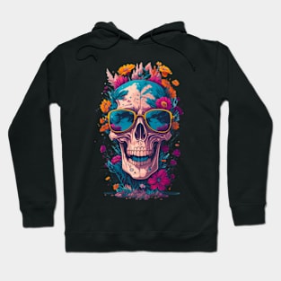 Skull Floral Hoodie